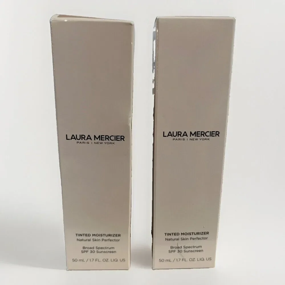 2 Laura Mercier Tinted Moisturizer Natural Skin Perfector SP30 6W1 Ganache 1.7oz